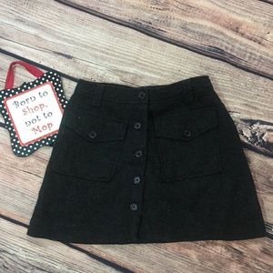 Bass Wool Mini Skirt